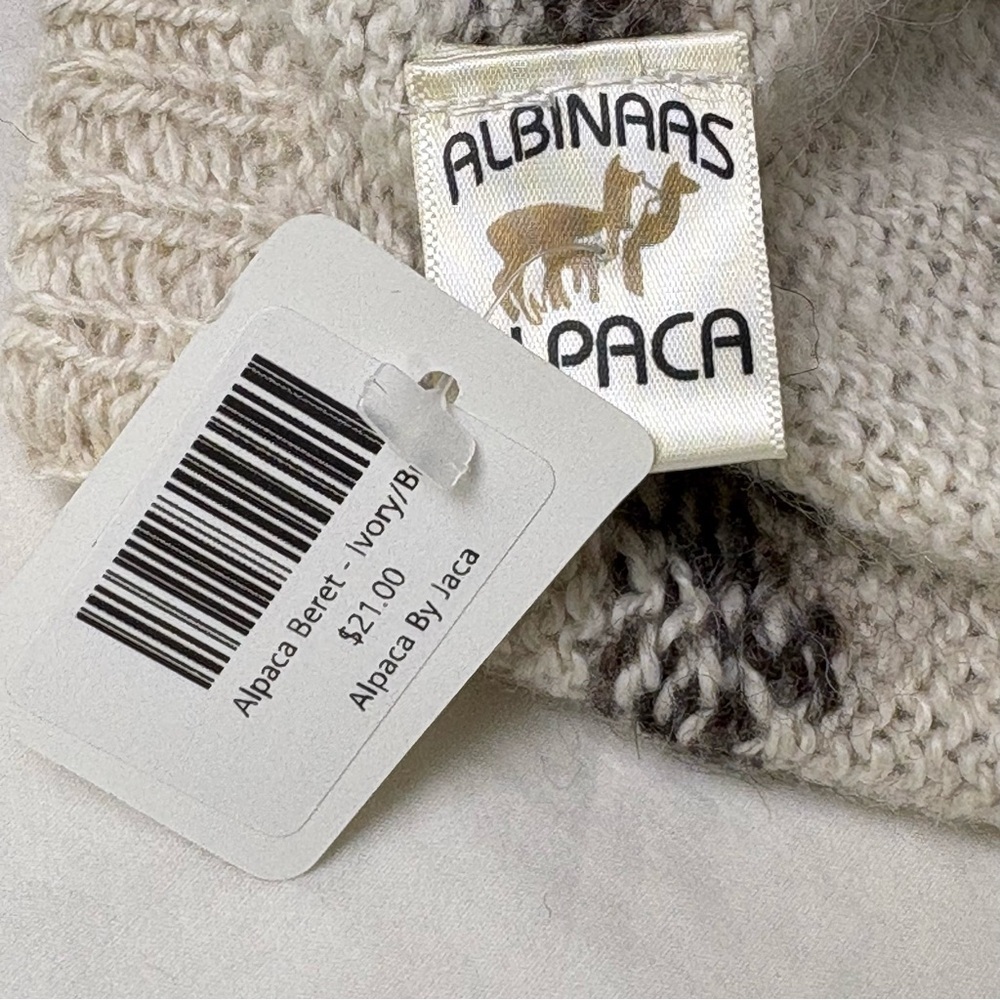 NEW Children’s Kid’s Handmade Hand knit Alpaca Wool Beret Beanie Hat - Picture 8 of 8